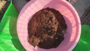 compost in soil