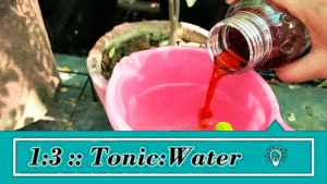Dilute Onion peel tonic before use