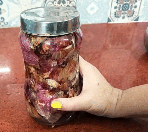 keep onion peel container in cool place
